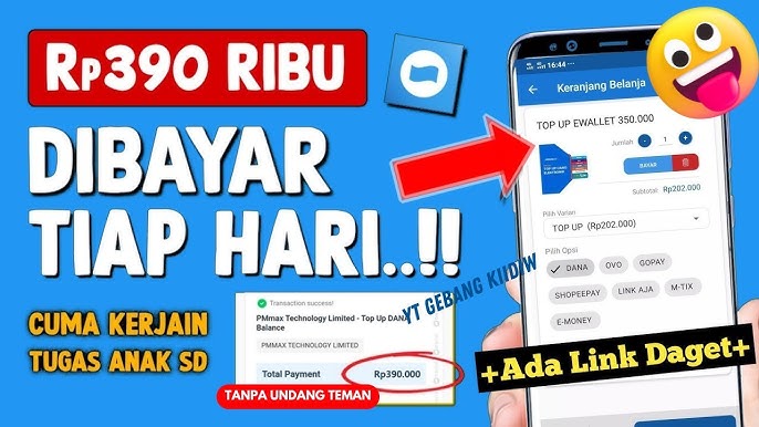 Aplikasi penghasil saldo DANA yang cepat cair memang benar-benar ada dan bisa dimanfaatkan sebagai sumber penghasilan tambahan.